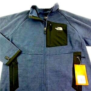 NWT The North Face Men's LOBO Gridded Full Zip Jacket Navy Blue XL